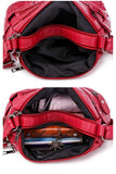 Women Bag Soft PU Leather Shoulder Bag Multi-layer Crossbody Handbag
