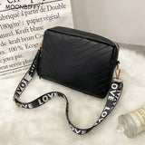 Embossed Shoulder Crossbody Square Bag with Tassel Ribbon