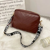 Embossed Shoulder Crossbody Square Bag with Tassel Ribbon