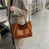 Women Bag Texture Japan Large Capacity Shoulder Tote Bag