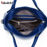 Women Top-Handle Messenger Bag Set PU Leather Shoulder Bag KL123