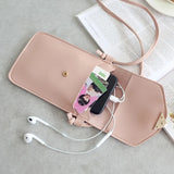 Touch Screen Cell Phone Purse Leather Shoulder Strap Handbag for iPhone X S10