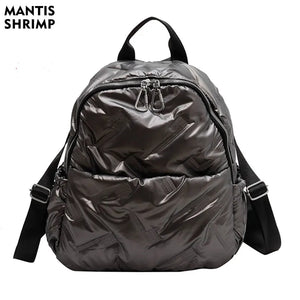 Large Capacity Women's Backpack Winter Pack Short Distance Travel Bag