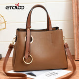Vintage Casual Tote Women Messenger Bag PU Leather