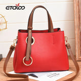 Vintage Casual Tote Women Messenger Bag PU Leather