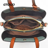 Vintage Casual Tote Women Messenger Bag PU Leather