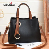 Vintage Casual Tote Women Messenger Bag PU Leather