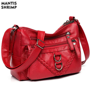 Vintage Women's Shoulder Bag PU Leather Crossbody Messenger Hobo Handbag