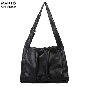 Vintage Quilted Crossbody Bag Large Capacity Tote