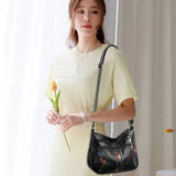 Vintage PU Leather Shoulder Bag Retro Messenger Classic Ladies Crossbody