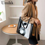 Vintage Tai Chi PU Leather Shoulder Bag Top-Handle Handbags