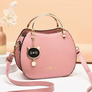 Western Style Cat Messenger Bag Girly Style Shell Bag Ladies Shoulder Handbag