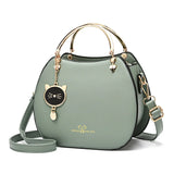 Western Style Cat Messenger Bag Girly Style Shell Bag Ladies Shoulder Handbag