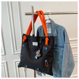 Y2K Spring Sweet Nylon Casual Zipper Shoulder Bag Handbag