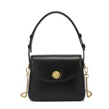 Real Leather Women's Shoulder Bag Crossbody Messenger Flap Handbag