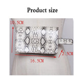 Women Bag Serpentine Waist Pack PU Leather Fanny Pack Snakeskin