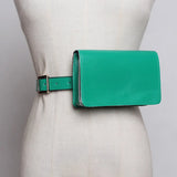 Women Bag Serpentine Waist Pack PU Leather Fanny Pack Snakeskin