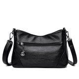 Women Messenger Bag Shoulder Cossbody Solid Bag Retro High Female Bag