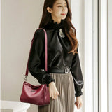 Women Messenger Bag Shoulder Cossbody Solid Bag Retro High Female Bag