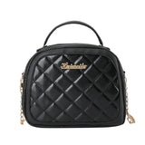 Embroidered Chain Crossbody Small Square Bag Casual Phone Messenger Shoulder Bag
