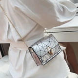 Vintage Chain Small Square Bag for Women