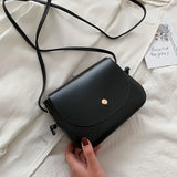 Women's Small Square Shoulder Bag Leather Messenger Bag