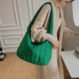 Women Pleated Large-capacity Dumpling Bag Casual Shoulder Bag
