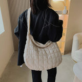 Women Pleated Large-capacity Dumpling Bag Casual Shoulder Bag
