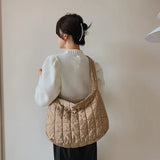 Women Pleated Large-capacity Dumpling Bag Casual Shoulder Bag