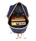 Canvas Backpack for Girls Casual School Shoulder Bag Laptop Rucksack