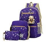 Canvas Backpack for Girls Casual School Shoulder Bag Laptop Rucksack