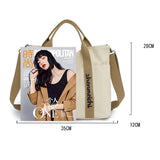 Women Canvas Shoulder Tote Crossbody Pack Messenger Bags