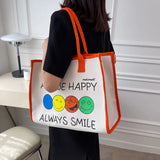 Canvas Tote Shoulder Bag Casual Women Handbag Shopper Bag