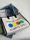 Canvas Tote Shoulder Bag Casual Women Handbag Shopper Bag