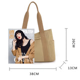 Women Canvas Shoulder Bags Large Capacity Totes for Gi