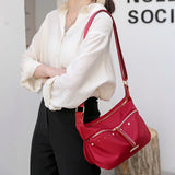 Women Shoulder Bag Multifunction Messenger Bag High Capacity Nylon Hobo