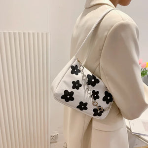Women Small Shoulder Purse Underarm Bags Clutch Summer Flower Handbags