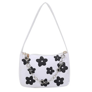 Women Small Shoulder Purse Underarm Bags Clutch Summer Flower Handbags