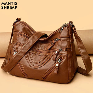 Classic Middle-aged Pack Daily Shoulder Messenger Crossbody Hobos