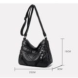 Classic Middle-aged Pack Daily Shoulder Messenger Crossbody Hobos