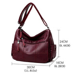 Leather Shoulder Crossbody Bag Large Capacity Purse for Women