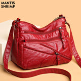 Women Crossbody Pack PU Leather Messenger Bag