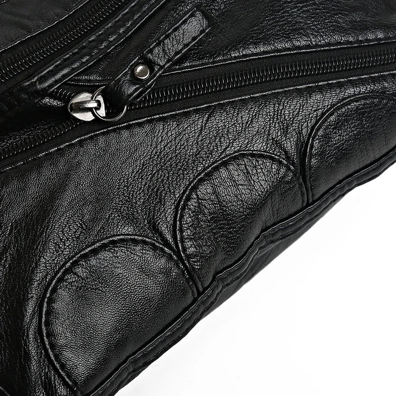 Women Crossbody Pack PU Leather Messenger Bag