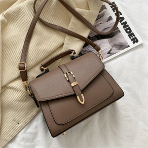 Vintage Leather Shoulder Bag Crossbody Messenger Handbag