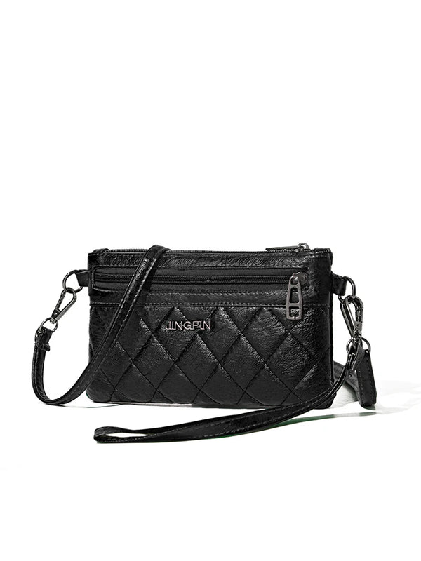 Vintage Envelope Shoulder Bag PU Leather Clutch Crossbody Handbag