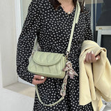 Acrylic Chain Shoulder Messenger Bag With Silk Scarves Purses