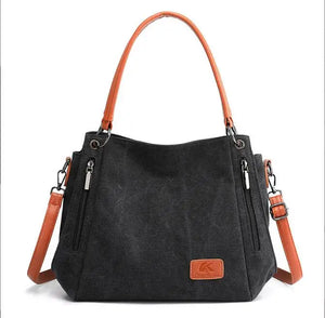 Canvas Shoulder Crossbody Bag for Women Lady Messenger Purse Handbag