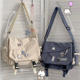 Large Capacity Shoulder Bag Harajuku Postman Messenger Crossbody