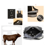 Crocodile Grain Cowhide Shoulder Messenger Bags Women's Leather Tote