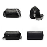 Crocodile Grain Cowhide Shoulder Messenger Bags Women's Leather Tote